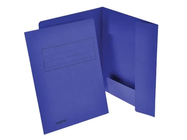 Dossiermap 3 Kleppen Donkerblauw A4 250 Gram