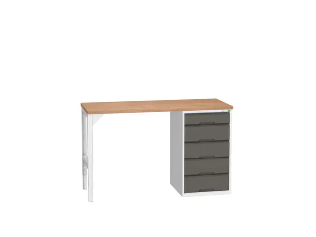 werkbank,HxBxD 930x1500x600mm,multiplexblad,2voeten/1container