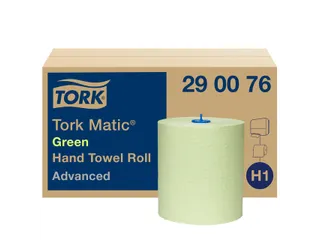 Tork 290076 H1 Matic Advanced Handdoekrol Groen 2-laags 150m 6 rollen - 1
