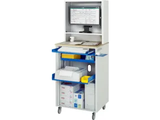 pc-kast,HxBxD 1810x720x660mm,monitorvak,toetsenbord-/muisblad - 2