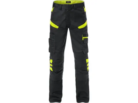 Fristads 2555 STFP werkbroek voor P/COT, zwart/fluo geel, maat C152, p