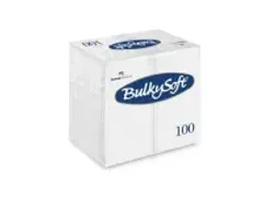 OUTLET BulkySoft Servetten Wit Cellulose 2laags 40x40cm Eco 2000 Stuks