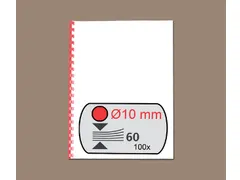 Bindrug GBC 10mm 21-rings A4 rood 100stuks