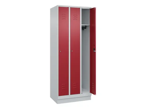 locker,HxBxD 1950x750x500mm,3vak,vak B 250mm,cil.-slot,sokkel