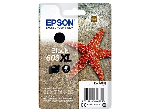 Inktcartridge Epson 603XL T03A1 Zwart C13T03A14010