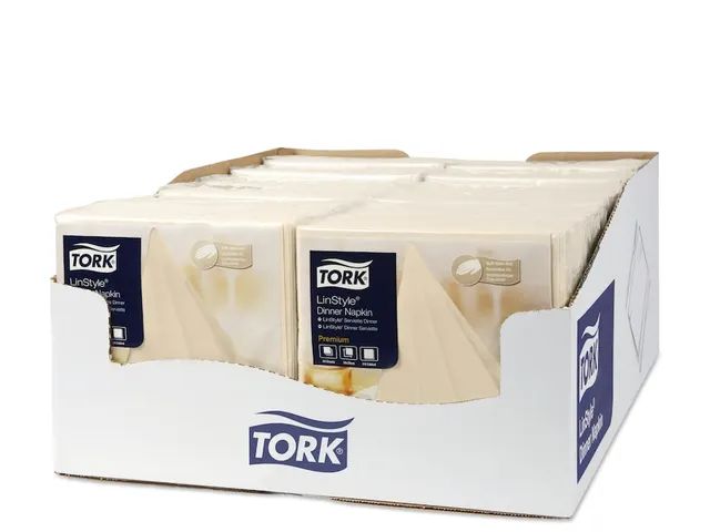 Serviette Tork 478148 Premium LinStyle Dinner Crème