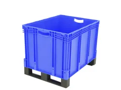Euronorm Stapelkrat Pp 520x800x600mm 211l Dubbele Bodem Sledepoten