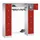 personeelsgarderobe cil.slot 1950x1700x500mm 2x5 vakken 400mm RAL3000
