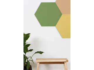 Prikbord Zeshoek Bruin Kleur 2207 Bulletin Paneel Ø 60cm frameloos - 5