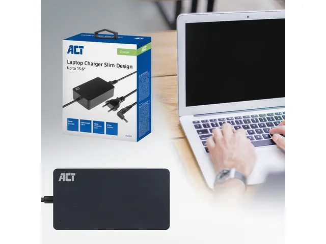 Laptop Oplader ACT Compact universeel 65W