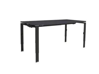Bureau Linesto N4 hoogte instelbaar 140x80cm houtprint schaduw zwart - 1