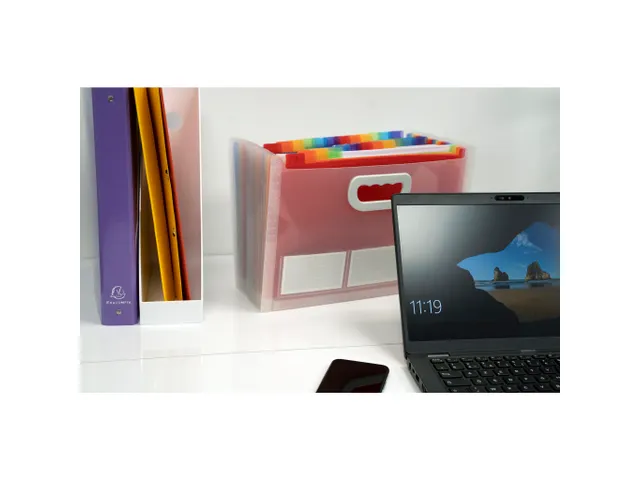 Sorteermap PP CRYSTAL handvat 24vak