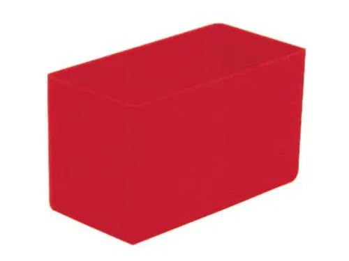 Inzetbak HxLxB 63x108x54mm Polystyreen Rood 50 stuks