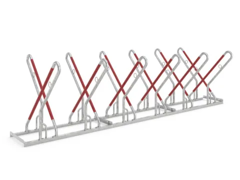 fietsenrek,L 3240mm,2x6instelplaatsen,gebruik tweezijdig