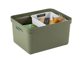 Sigma Home opbergbox 32L donkergroen - 44,5x34,5x24,3cm - 3