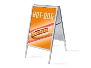 Stoepbord A1 complete set met print "Hot-dog" - 1