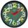 Wandklok NXT dia 30cm Groen Plastic Chalkboard