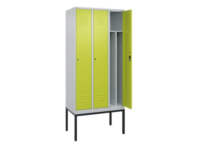 locker voor scheiding van kleding,HxBxD 2120x900x500mm,3vak