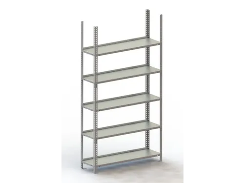 Schroefstelling Basisveld 1850x1004x304mm 5legborden 75kg Ral7035