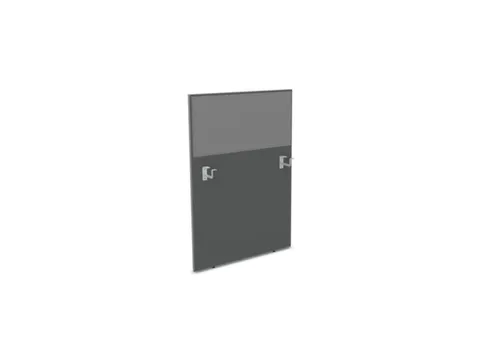 baliepaneel v. bureau aanbouw links MS-donkergrijs BN8078-grijs 800mm