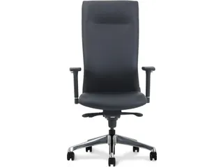 Manager Bureaustoel Luxe Vienna Coupon Leder Zwart - 1