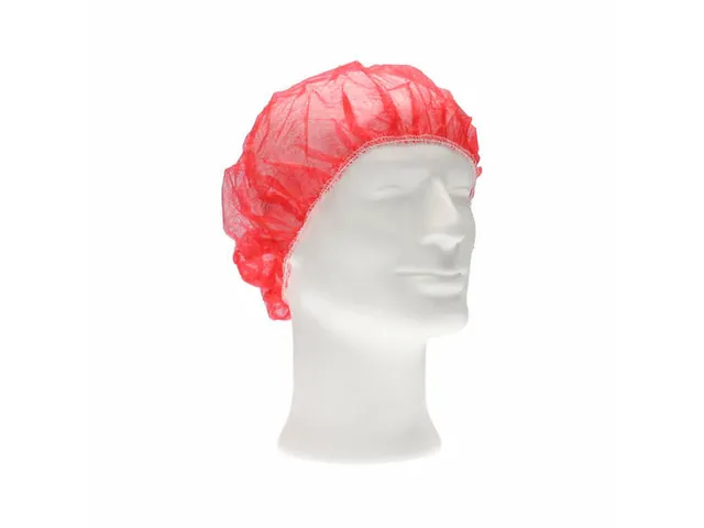 PP non woven haarnet rood 50cm bouffant cap maat M 1000 stuks