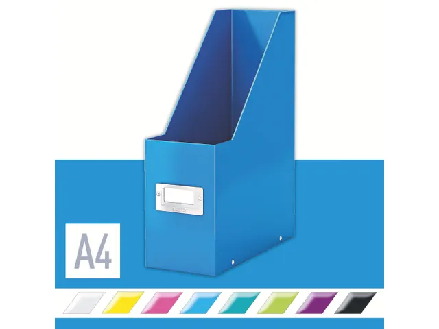 Tijdschriftcassette Leitz Wow Click & Store Blauw 77% gerecycled karto