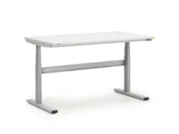 ESD-montagetafel,HxBxD 630-1270x1500x800mm,blad gelamineerd grijs