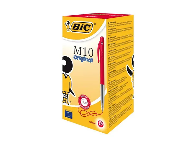 Balpen Bic M10 medium rood