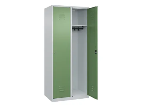 locker,HxBxD 1850x800x500mm,2vak,vak B 400mm,cil.-slot,staand op vloer