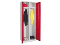 kleding-/wasgoedkast,HxBxD 1800x600x500mm,RAL7035,front RAL5012