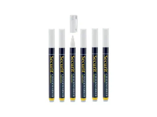 Krijtstift Securit Sma-100 Rond 1-2mm Wit 7 Stuks
