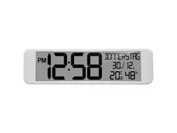 Digitale wandklok Technoline WS 8120 440x120x30mm wit XXL