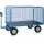 Handtrekwagens 6446l 1250kg 2000x1000mm Draadgaas Luchtbanden
