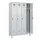 locker voor scheiding van kleding,HxBxD 1950x1200x500mm,4vak