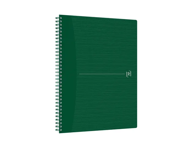 Cahier spirale Oxford Origin A4+ ligné 70 feuilles vert