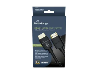 MediaRange HDMI Ultra High Speed Ethernet kabel 48 Gbps Zwart 2 meter - 1