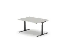 Elektrisch ihv bureau,HxBxD 650-1310x1400x1000mm,blad lichtgrijs