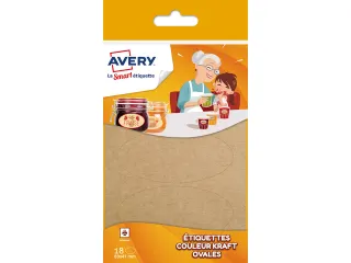 Ovale etiketten Avery kraft - 1