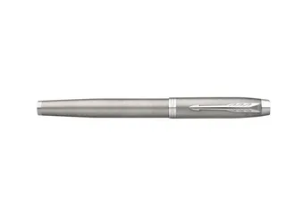 Parker IM Vulpen Stainless Steel CT Finish Medium Blauwe inkt - 1