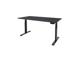 Dextro Plus Zit-sta Bureau Elektrisch 180x80 houtprint schaduw zwart