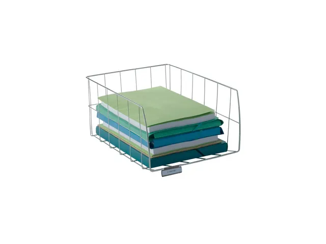 Brievenbak Alba CORGM verchroomde metalen bureau-organizer met een ext
