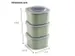 Sigma Home food to go lunchbakje 3 stuks groen - 9,3x9,3x16,7cm