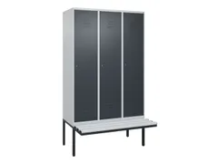 locker voor scheiding van kleding,HxBxD 2120x1200x815mm,3vak
