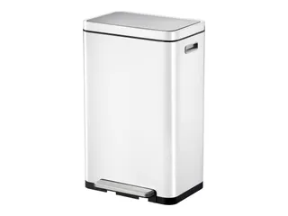 X-Cube pedaalemmer 30 Liter Wit Mat RVS - 1