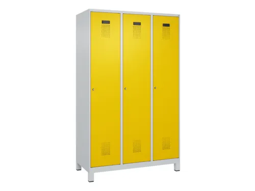 locker,HxBxD 1950x1200x500mm,3vak,vak B 400mm,cil.-slot,voeten