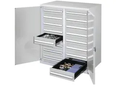 Materiaalkast Scheidingswand Dubbelwandige Deur 1100x1000x600mm 16lade