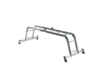 multifunctionele vouwladder,2x2/2x3,sporten,balk L 2,85m,aluminium - 4