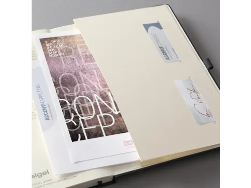 Notitieboek Sigel Conceptum Pure A4+ lijn zwart