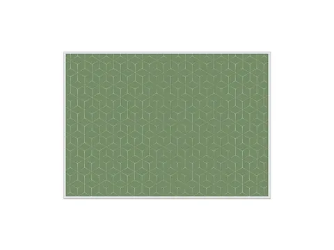 Placemat IEZZY hexagon groen 6 stuks